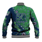 New Zealand Warriors NAIDOC Week 2026 Baseball Jacket Aboriginal Lizard Dot Painting - 50 Years of Deadly