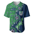 New Zealand Warriors NAIDOC Week 2026 Baseball Jersey Aboriginal Lizard Dot Painting - 50 Years of Deadly