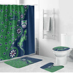 New Zealand Warriors NAIDOC Week 2026 Bathroom Set Aboriginal Lizard Dot Painting - 50 Years of Deadly