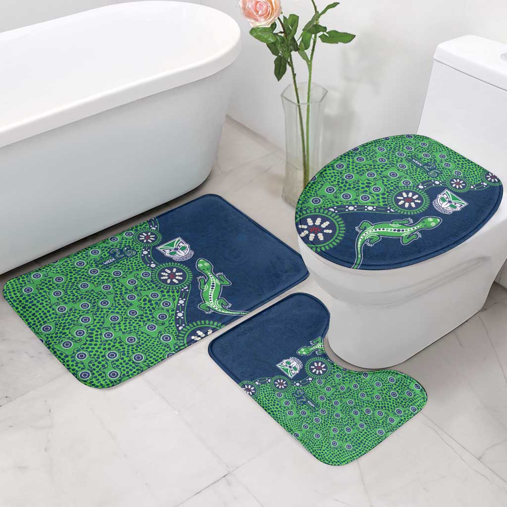 New Zealand Warriors NAIDOC Week 2026 Bathroom Set Aboriginal Lizard Dot Painting - 50 Years of Deadly