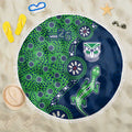 New Zealand Warriors NAIDOC Week 2026 Beach Blanket Aboriginal Lizard Dot Painting - 50 Years of Deadly
