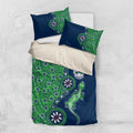 New Zealand Warriors NAIDOC Week 2026 Bedding Set Aboriginal Lizard Dot Painting - 50 Years of Deadly