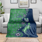 New Zealand Warriors NAIDOC Week 2026 Blanket Aboriginal Lizard Dot Painting - 50 Years of Deadly