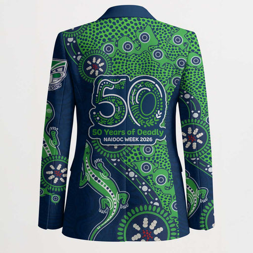 New Zealand Warriors NAIDOC Week 2026 Blazer Aboriginal Lizard Dot Painting - 50 Years of Deadly