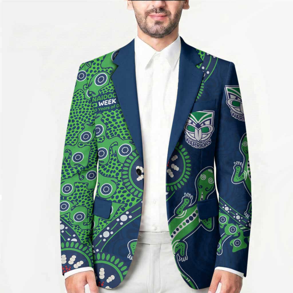 New Zealand Warriors NAIDOC Week 2026 Blazer Aboriginal Lizard Dot Painting - 50 Years of Deadly