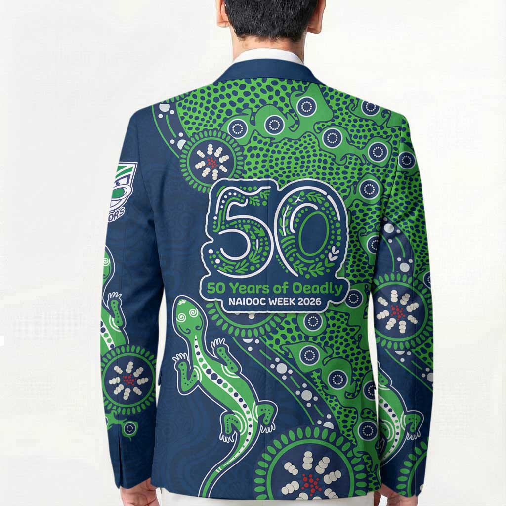 New Zealand Warriors NAIDOC Week 2026 Blazer Aboriginal Lizard Dot Painting - 50 Years of Deadly