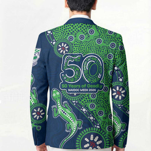 New Zealand Warriors NAIDOC Week 2026 Blazer Aboriginal Lizard Dot Painting - 50 Years of Deadly