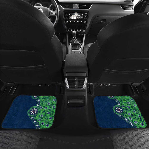 New Zealand Warriors NAIDOC Week 2026 Car Mats Aboriginal Lizard Dot Painting - 50 Years of Deadly