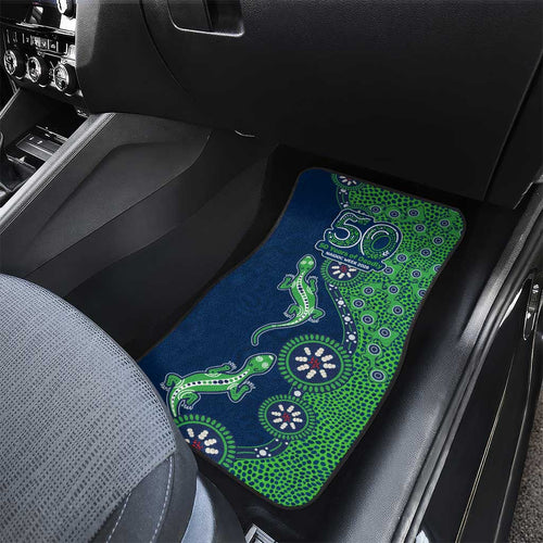 New Zealand Warriors NAIDOC Week 2026 Car Mats Aboriginal Lizard Dot Painting - 50 Years of Deadly