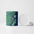 New Zealand Warriors NAIDOC Week 2026 Ceramic Mug Aboriginal Lizard Dot Painting - 50 Years of Deadly