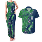 New Zealand Warriors NAIDOC Week 2026 Couples Matching Tank Maxi Dress and Hawaiian Shirt Aboriginal Lizard Dot Painting - 50 Years of Deadly