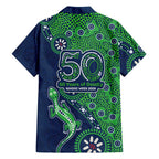 New Zealand Warriors NAIDOC Week 2026 Family Matching Summer Maxi Dress and Hawaiian Shirt Aboriginal Lizard Dot Painting - 50 Years of Deadly