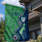 New Zealand Warriors NAIDOC Week 2026 Garden Flag Aboriginal Lizard Dot Painting - 50 Years of Deadly