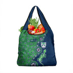 New Zealand Warriors NAIDOC Week 2026 Grocery Bag Aboriginal Lizard Dot Painting - 50 Years of Deadly