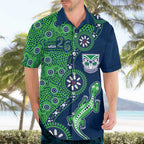 New Zealand Warriors NAIDOC Week 2026 Hawaiian Shirt Aboriginal Lizard Dot Painting - 50 Years of Deadly