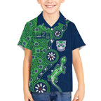 New Zealand Warriors NAIDOC Week 2026 Hawaiian Shirt Aboriginal Lizard Dot Painting - 50 Years of Deadly