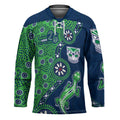 New Zealand Warriors NAIDOC Week 2026 Hockey Jersey Aboriginal Lizard Dot Painting - 50 Years of Deadly