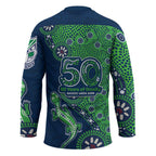 New Zealand Warriors NAIDOC Week 2026 Hockey Jersey Aboriginal Lizard Dot Painting - 50 Years of Deadly