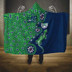 New Zealand Warriors NAIDOC Week 2026 Hooded Blanket Aboriginal Lizard Dot Painting - 50 Years of Deadly