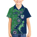 New Zealand Warriors NAIDOC Week 2026 Kid Hawaiian Shirt Aboriginal Lizard Dot Painting - 50 Years of Deadly