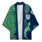 New Zealand Warriors NAIDOC Week 2026 Kimono Aboriginal Lizard Dot Painting - 50 Years of Deadly