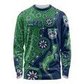 New Zealand Warriors NAIDOC Week 2026 Long Sleeve Shirt Aboriginal Lizard Dot Painting - 50 Years of Deadly