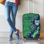 New Zealand Warriors NAIDOC Week 2026 Luggage Cover Aboriginal Lizard Dot Painting - 50 Years of Deadly