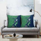 New Zealand Warriors NAIDOC Week 2026 Pillow Cover Aboriginal Lizard Dot Painting - 50 Years of Deadly
