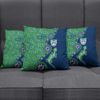New Zealand Warriors NAIDOC Week 2026 Pillow Cover Aboriginal Lizard Dot Painting - 50 Years of Deadly