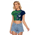 New Zealand Warriors NAIDOC Week 2026 Raglan Cropped T Shirt Aboriginal Lizard Dot Painting - 50 Years of Deadly