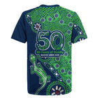 New Zealand Warriors NAIDOC Week 2026 Rugby Jersey Aboriginal Lizard Dot Painting - 50 Years of Deadly