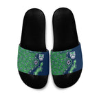 New Zealand Warriors NAIDOC Week 2026 Slide Sandals Aboriginal Lizard Dot Painting - 50 Years of Deadly