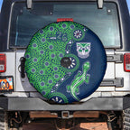 New Zealand Warriors NAIDOC Week 2026 Spare Tire Cover Aboriginal Lizard Dot Painting - 50 Years of Deadly