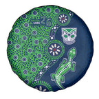 New Zealand Warriors NAIDOC Week 2026 Spare Tire Cover Aboriginal Lizard Dot Painting - 50 Years of Deadly