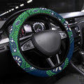 New Zealand Warriors NAIDOC Week 2026 Steering Wheel Cover Aboriginal Lizard Dot Painting - 50 Years of Deadly