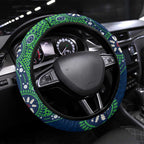 New Zealand Warriors NAIDOC Week 2026 Steering Wheel Cover Aboriginal Lizard Dot Painting - 50 Years of Deadly