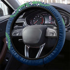 New Zealand Warriors NAIDOC Week 2026 Steering Wheel Cover Aboriginal Lizard Dot Painting - 50 Years of Deadly