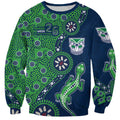 New Zealand Warriors NAIDOC Week 2026 Sweatshirt Aboriginal Lizard Dot Painting - 50 Years of Deadly