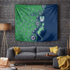 New Zealand Warriors NAIDOC Week 2026 Tapestry Aboriginal Lizard Dot Painting - 50 Years of Deadly