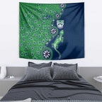New Zealand Warriors NAIDOC Week 2026 Tapestry Aboriginal Lizard Dot Painting - 50 Years of Deadly