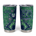 New Zealand Warriors NAIDOC Week 2026 Tumbler Cup Aboriginal Lizard Dot Painting - 50 Years of Deadly