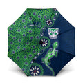 New Zealand Warriors NAIDOC Week 2026 Umbrella Aboriginal Lizard Dot Painting - 50 Years of Deadly