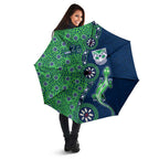 New Zealand Warriors NAIDOC Week 2026 Umbrella Aboriginal Lizard Dot Painting - 50 Years of Deadly