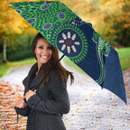 New Zealand Warriors NAIDOC Week 2026 Umbrella Aboriginal Lizard Dot Painting - 50 Years of Deadly