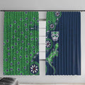 New Zealand Warriors NAIDOC Week 2026 Window Curtain Aboriginal Lizard Dot Painting - 50 Years of Deadly