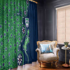 New Zealand Warriors NAIDOC Week 2026 Window Curtain Aboriginal Lizard Dot Painting - 50 Years of Deadly