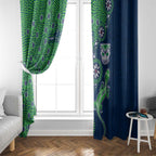 New Zealand Warriors NAIDOC Week 2026 Window Curtain Aboriginal Lizard Dot Painting - 50 Years of Deadly
