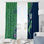 New Zealand Warriors NAIDOC Week 2026 Window Curtain Aboriginal Lizard Dot Painting - 50 Years of Deadly
