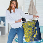 North Queensland Cowboys NAIDOC Week 2026 Laundry Basket Aboriginal Lizard Dot Painting - 50 Years of Deadly