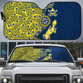North Queensland Cowboys NAIDOC Week 2026 Auto Sun Shade Aboriginal Lizard Dot Painting - 50 Years of Deadly
